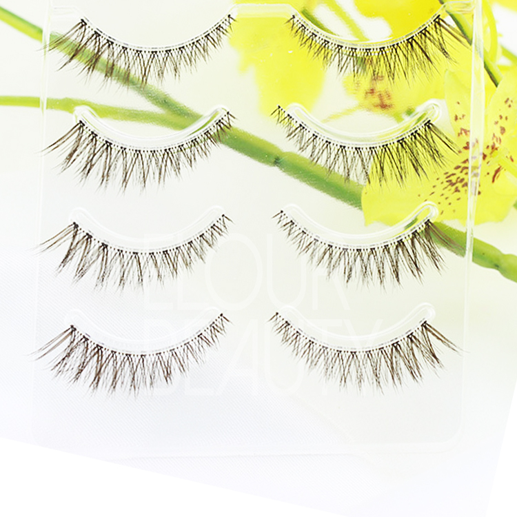 Factory supply false bottom lashes handmade ES97